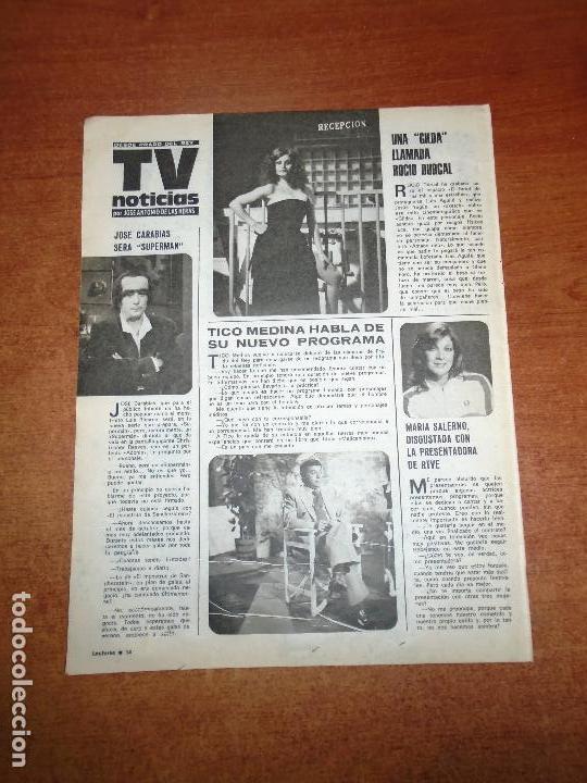 Coleccionismo de Revistas y Peri&oacute;dicos: RETAL DE PRENSA 1978: ROCIO DURCAL, JOSE CARABIAS, TICO MEDINA, MARIA SALERNO