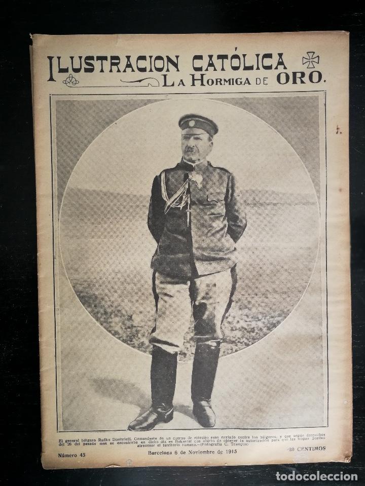 Coleccionismo de revistas y peri&oacute;dicos: ANTIGUA REVISTA DE ILUSTRACI&Oacute;N CATOLICA - LA HORMIGA DE ORO - 1915 N&ordm;45 - GENERAL JORDANA EN CEUTA,