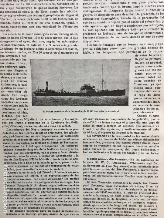 Colecionismo de Revistas e Jornais: BUQUE PETROLERO SAN FERNANDO .REVISTA A&Ntilde;O 1920