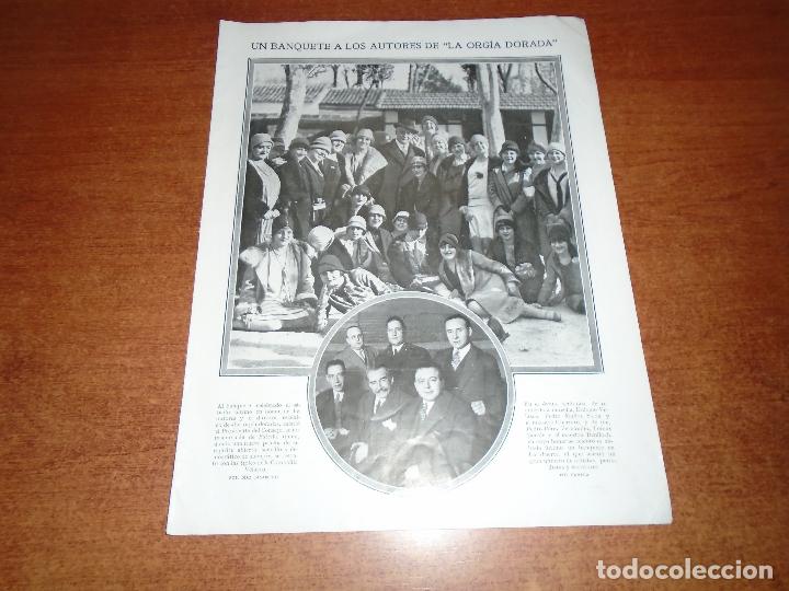 Coleccionismo de Revistas y Peri&oacute;dicos: HOJA PRENSA 1928 MARQU&Eacute;S DE ESTELLA, PEDRO MU&Ntilde;OZ SECA, MAESTRO GUERRERO, BEMLLOC, LA ORG&Iacute;A DORADA