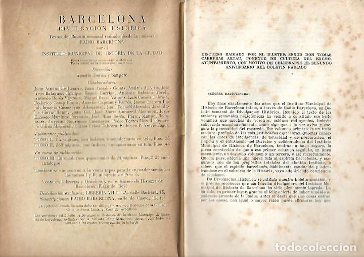 Coleccionismo de revistas y peri&oacute;dicos: A&Ntilde;O 1946 BARCELONA HISTORIA TOMAS CARRERAS ARTAU JOSE ANTONIO BRUSI Y MATARO CATEDRAL NARCIS OLLER