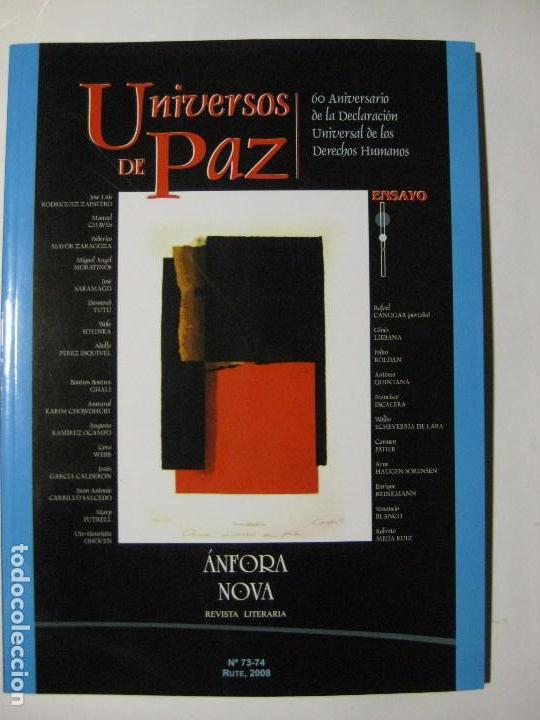 Sammeln von Zeitschriften und Zeitungen: UNIVERSOS DE PAZ - &Aacute;NFORA NOVA / REVISTA LITERARIA N&ordm; 73-74