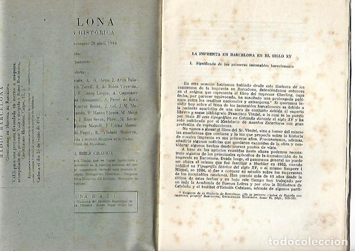 Coleccionismo de Revistas y Peri&oacute;dicos: A&Ntilde;O 1947 BARCELONA HISTORIA IMPRENTA XV CASA DE CERVANTES EN BARCELONA CATALU&Ntilde;A Y CERVANTES