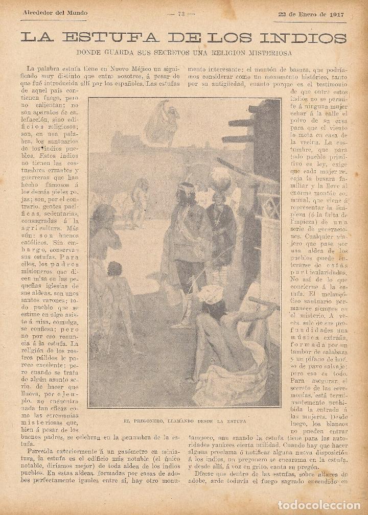 Coleccionismo de Revistas y Peri&oacute;dicos: * NUEVO M&Eacute;JICO *La estufa de los indios: donde guarda sus secretos una religi&oacute;n misteriosa  - 1917