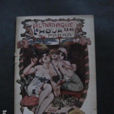 Coleccionismo de Revistas y Periódicos: ALMANAQUE REVISTA EROTICA - HOJA DE PARRA - AÑO 1915 -VER FOTOS - (V- 11.892). Lote 97310035