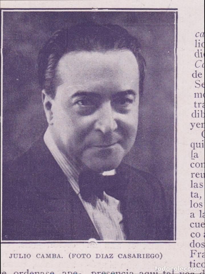 Coleccionismo de revistas y peri&oacute;dicos: * JULIO CAMBA * - 1929 - Foto 1