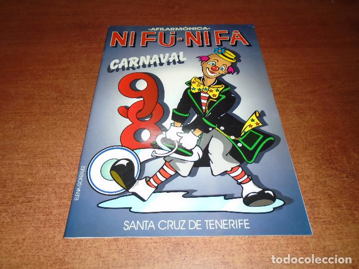 Colecionismo de Revistas e Jornais: REVISTA CANCIONERO AFILARM&Oacute;NICA NI F&Uacute; NI F&Aacute; CARNAVAL DE TENERIFE 1998 NIF&Uacute; NIF&Aacute;