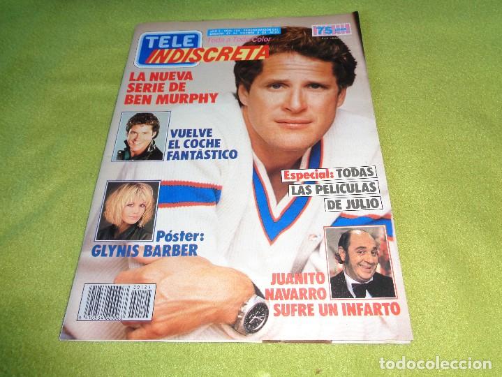 Coleccionismo de Revistas y Peri&oacute;dicos: TELE INDISCRETA .N&ordm; 124 - VUELVE EL COCHE FANTASTICO.STARMAN.UN,DOS,TRES,FOTO-ALASKA,FOTO