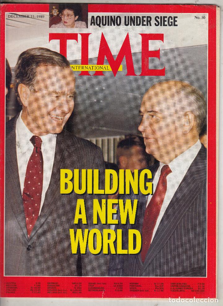 Collezionismo di Riviste e Giornali: REVISTA TIME 11 DICIEMBRE A&Ntilde;O 1989. CONSTRUYENDO UN NUEVO MUNDO.