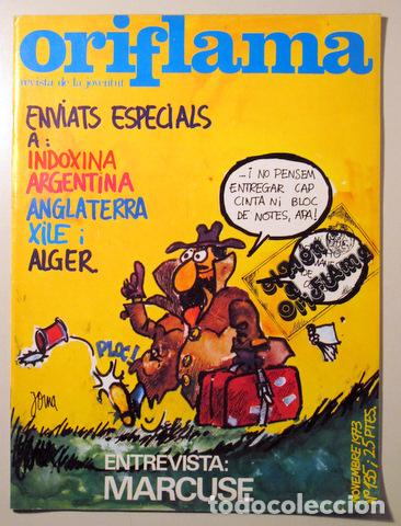 Sammeln von Zeitschriften und Zeitungen: ORIFLAMA. REVISTA DE LA JOVENTUT N&ordm; 135 Enviats especials a Indoxina... - Barcelona 1973 - Molt il&middot;l