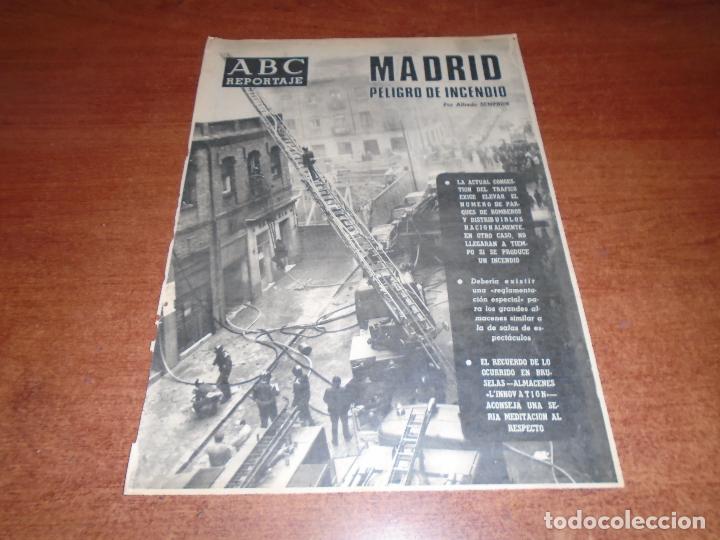 Coleccionismo de Revistas y Peri&oacute;dicos: ART&Iacute;CULO DE PRENSA EN ABC A&Ntilde;O 1971 SOBRE LOS BOMBEROS DE MADRID