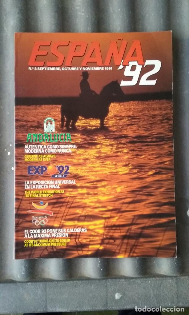 Coleccionismo de revistas y peri&oacute;dicos: Revista Espa&ntilde;a'92 1992 Espa&ntilde;a n&uacute;m sept 1991 Expo 92 Juegos Ol&iacute;mpicos Barcelona 108 pg