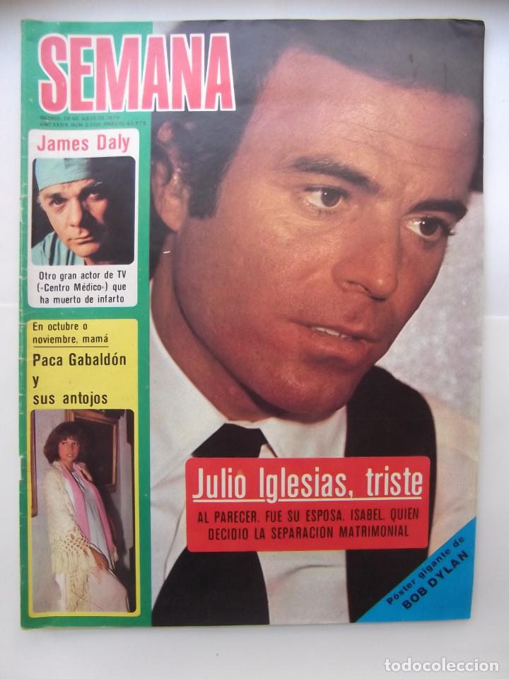 Coleccionismo de Revistas y Peri&oacute;dicos: REVISTA SEMANA N&ordm; 2006. 29 DE JULIO 1978. A&Ntilde;O XXXIX. JULIO IGLESIAS TRISTE. TDKR43