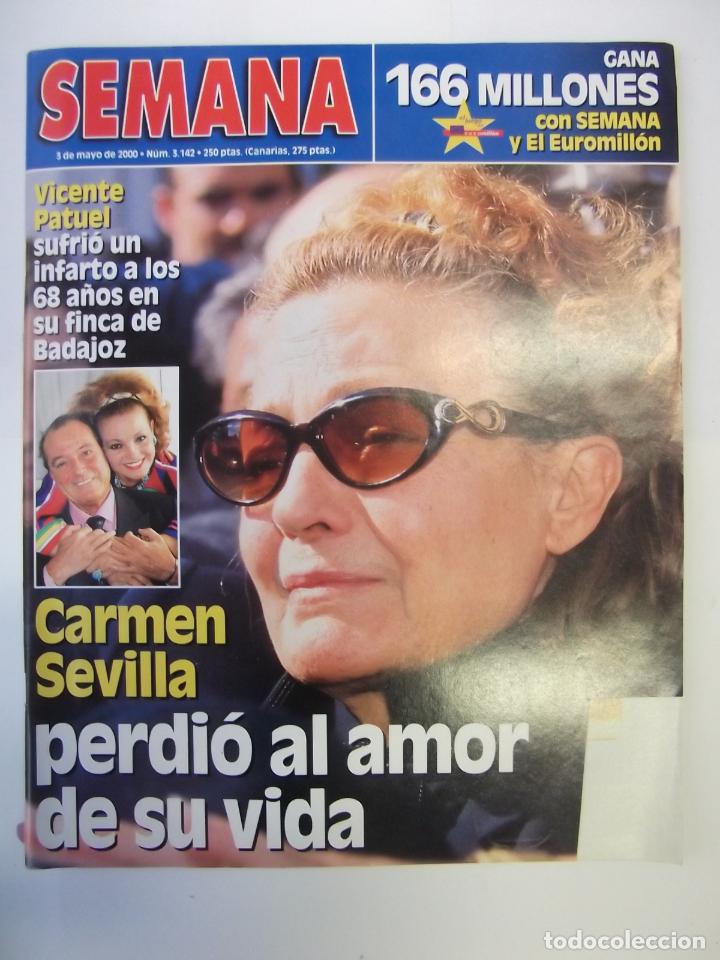 Colecionismo de Revistas e Jornais: REVISTA SEMANA N&ordm; 3142. 3 DE MAYO 2000. CARMEN SEVILLA PERDIO EL AMOR DE SU VIDA. TDKR32