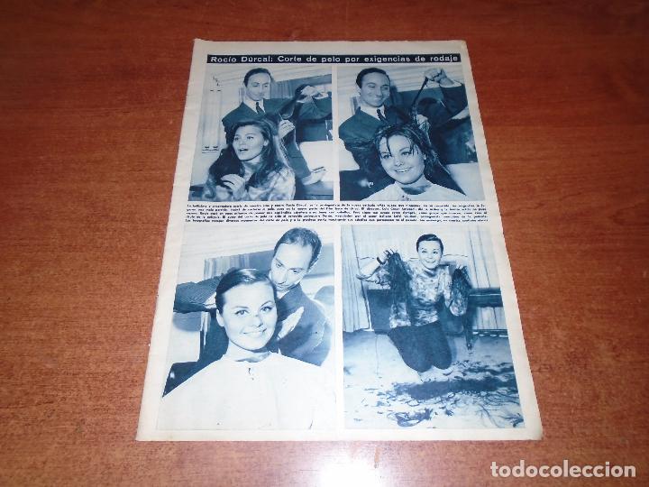 Coleccionismo de Revistas y Peri&oacute;dicos: RETAL PRENSA 1965 ROC&Iacute;O DURCAL, CORTE DE PELO POR EXIGENCIAS DEL GUI&Oacute;N