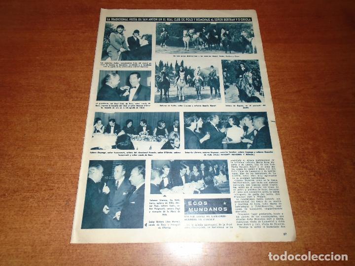 Colecionismo de Revistas e Jornais: HOJA PRENSA 1965 FIESTA DE SAN ANT&Oacute;N EN L REAL CLUB DE POLO Y HOMENAJE AL SR. BERTRAN Y D'ORIOLA