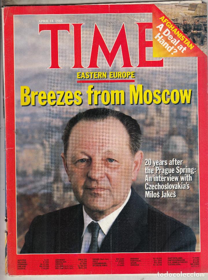 Collezionismo di Riviste e Giornali: REVISTA TIME 18 ABRIL A&Ntilde;O 1998. BRISAS DE MOSCU.