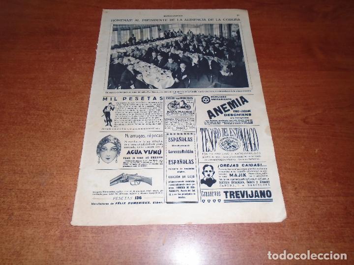 Colecionismo de Revistas e Jornais: RETAL PRENSA 1931 HOMENAJE PRESIDENTE AUDIENCIA DE LA CORU&Ntilde;A - SEVILLA, AVIONES BOMBARDEO  LISBOA