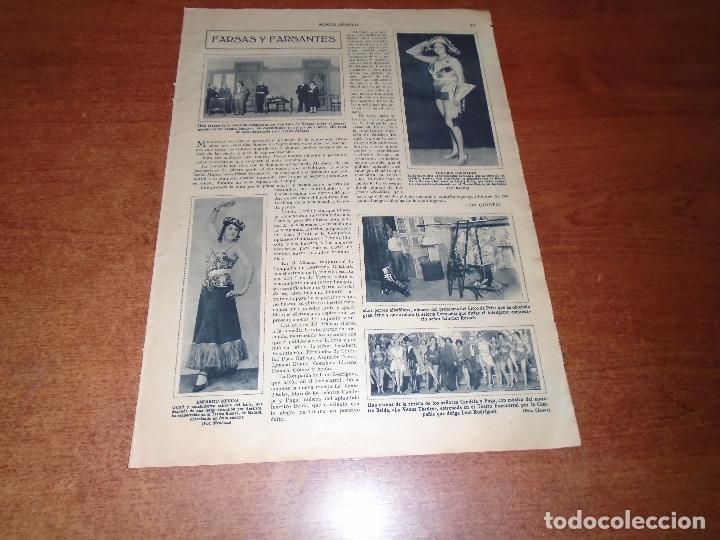 Colecionismo de Revistas e Jornais: RETAL PRENSA 1931 AMPARITO MEDINA, CONCHITA CONSTANZO, TEATRO ALKAZAR, CIRCO PRICE, TOROS MADRID