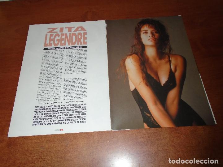 Coleccionismo de Revistas y Peri&oacute;dicos: ENTREVISTA ORIGINAL EN PRENSA A LA MODELO Y ACTRIZ ZITA LEGENDRE, A&Ntilde;O 1990
