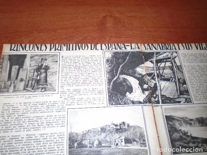 Collectionnisme de Revues et Journaux: RECORTE PRENSA 1933 RINCONES PRIMITIVOS DE ESPA&Ntilde;A, SANABRIA, LOS BATANES (ZAMORA)