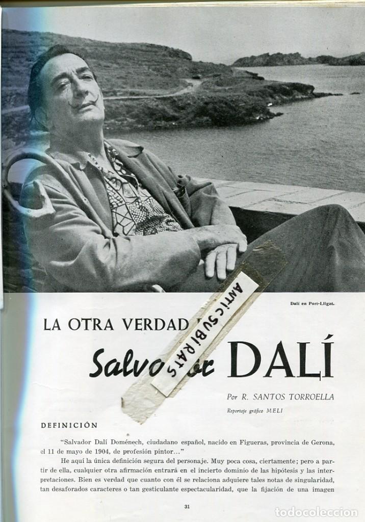 Collezionismo di Riviste e Giornali: REVISTA A&Ntilde;O 1963 SALVADOR DALI EN PORT LLIGAT EN SU COCHE NEGRO JOSEP THARRATS EMILIA XARGAY