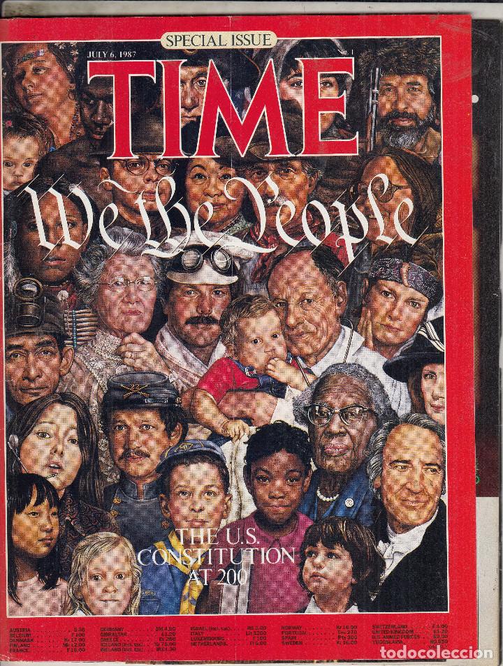 Collezionismo di Riviste e Giornali: REVISTA TIME 6 JULIO A&Ntilde;O 1987. LA CONSTITUCI&Oacute;N DE ESTADOS UNIDOS EN 200.