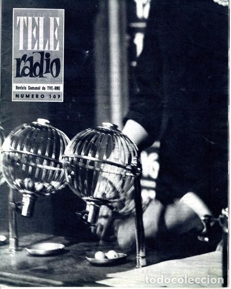 Sammeln von Zeitschriften und Zeitungen: Teleradio. Revista Tele Radio n. 107. 14/01/1960. Sorteo estraordinario de Tele Radio.