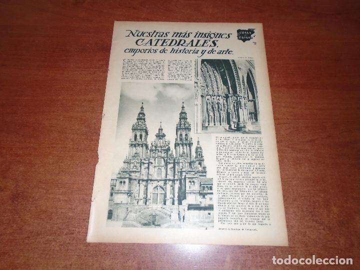 Collezionismo di Riviste e Giornali: ART&Iacute;CULO 1935: CATEDRALES, SANTIAGO, BURGOS, LE&Oacute;N, TOLEDO, BARCELONA, TARRAGONA. ESPA&Ntilde;OL REY INGLATE