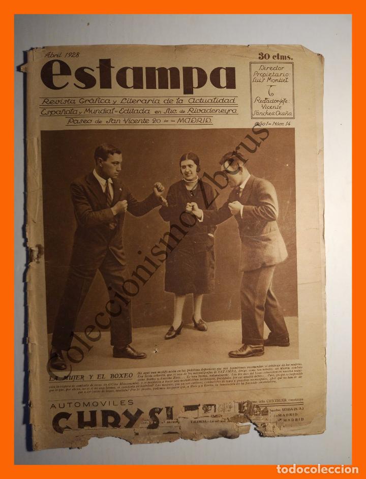 Coleccionismo de Revistas y Peri&oacute;dicos: Estampa - A&ntilde;o I n&ordm; 14 - Imagenes y escenas de Semana Santa - Sevilla F.C. subcampe&oacute;n de Andaluc&iacute;a