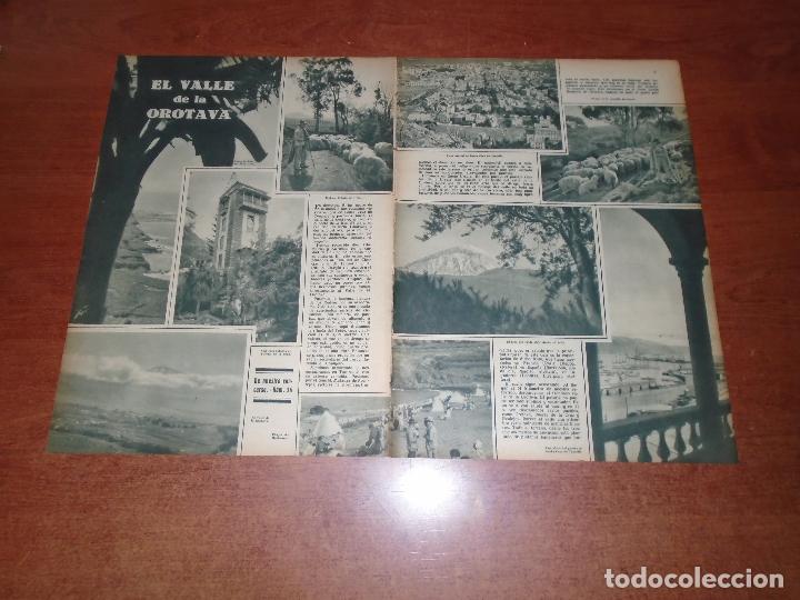 Collectionnisme de Revues et Journaux: ART&Iacute;CULO PRENSA 1934: VALLE OROTAVA TENERIFE, PT&ordm; DE LA CRUZ, STA. CRUZ - CASTILLO BELLVER MALLORCA