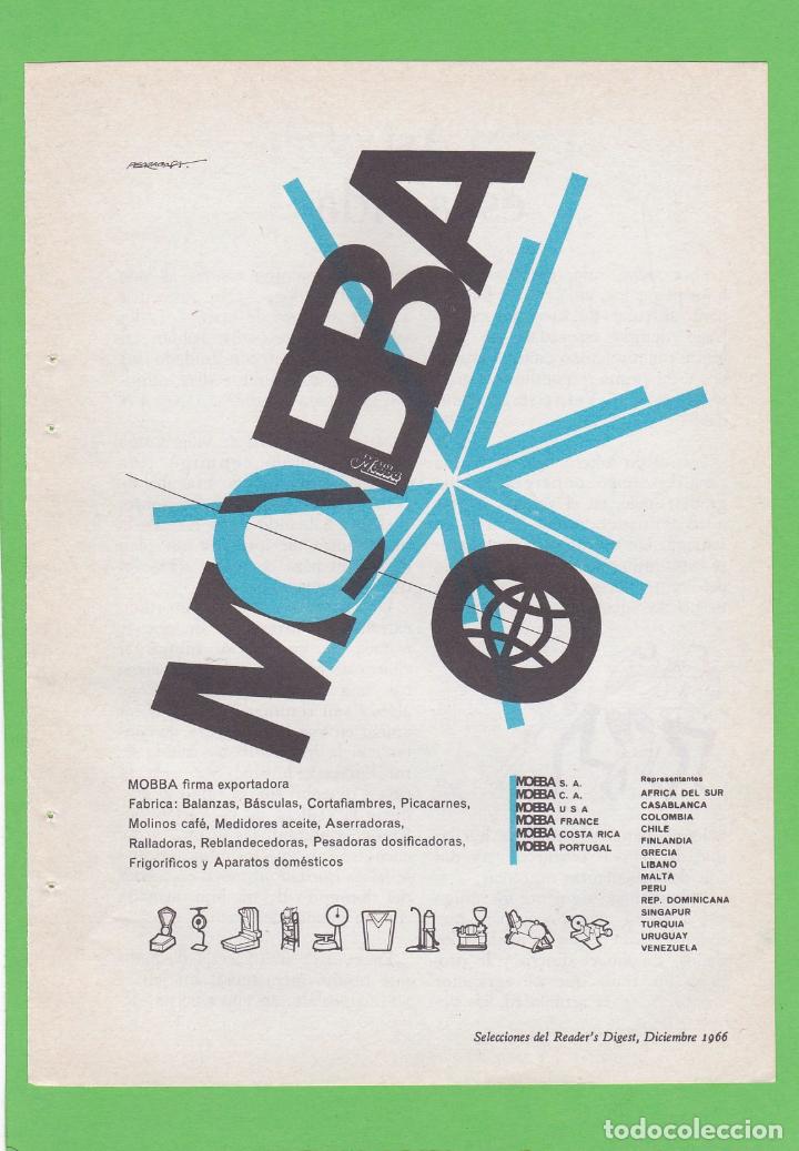 Publicidad 1966 Anuncio Mobba Balanzas Bascu Vendido En Venta Directa