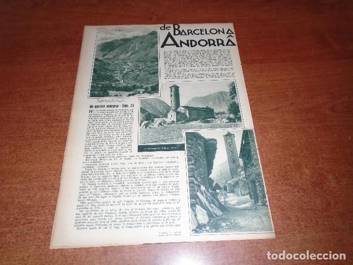 Collectionnisme de Revues et Journaux: RETAL PRENSA 1934: DE BARCELONA A ANDORRA, SANTA COLOMA, ENCAMP, CANILLO, SAN JUAN DE CASELLOS,