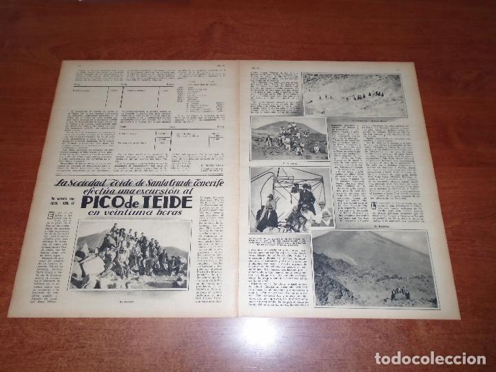Collectionnisme de Revues et Journaux: RETAL PRENSA 1934: EXCURSI&Oacute;N AL TEIDE (TENERIFE)
