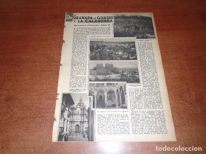 Coleccionismo de Revistas y Peri&oacute;dicos: RETAL PRENSA 1935: DE GRANADA A GUADIX Y LA CALAHORRA, B&ordf; DE LAS CUEVAS, VENTA DEL MOLINILLO