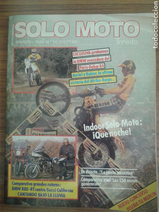Coleccionismo de Revistas y Peri&oacute;dicos: SOLO MOTO. REVISTA N.14-A&Ntilde;O 1984.