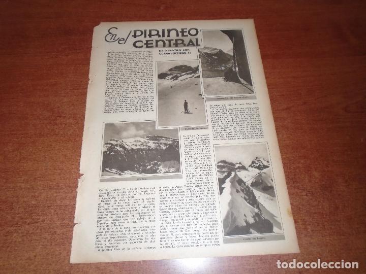 Coleccionismo de Revistas y Peri&oacute;dicos: RETAL PRENSA 1935: PISTAS DE CANDANCH&Uacute;. OZA, CASA DE LA MINA. MCIZO DEL INFIERNO. TOBAZO. RIO SETA.