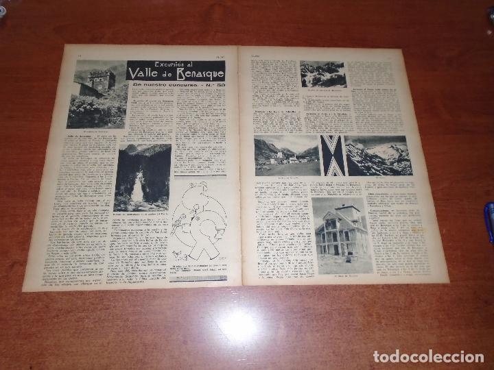 Coleccionismo de Revistas y Peri&oacute;dicos: RETAL PRENSA 1935: BENASQUE. EL ANETO. ERISTE. CERBER. ANCILES. BATISIELLES. POSETS. CHALET CONQUES