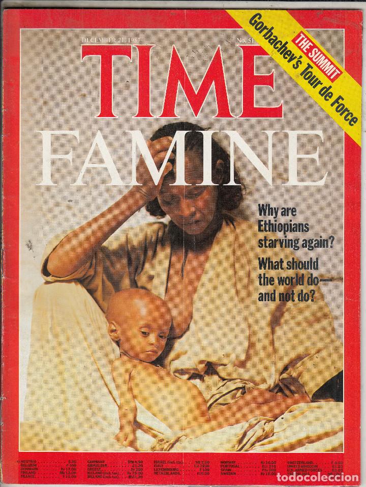 Collezionismo di Riviste e Giornali: REVISTA TIME 21 DICIEMBRE A&Ntilde;O 1987. HAMBRUNA.