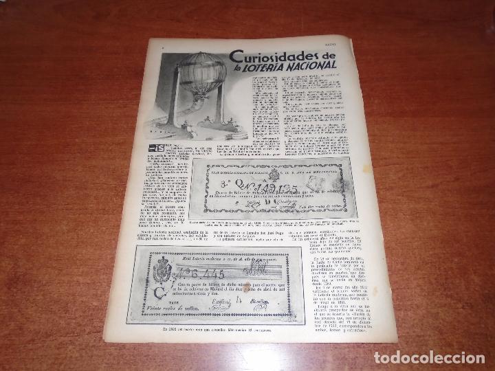 Coleccionismo de Revistas y Peri&oacute;dicos: RETAL PRENSA 1934: CURIOSIDADES DE LA LOTER&Iacute;A NACIONAL. CUARTOS DE BILLETE DE 1818. D&Eacute;CIMO DE 1869.