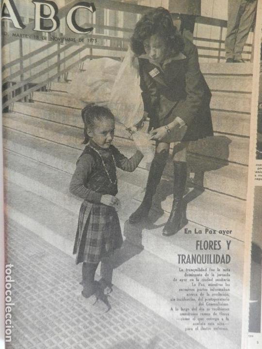 Coleccionismo de Revistas y Peri&oacute;dicos: ABC MADRID, LUNES 18 DE NOVIEMBRE DE 1975. PLENO DEL CONSEJO NACIONAL DE MOVIMIENTO.