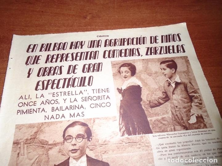 Coleccionismo de Revistas y Peri&oacute;dicos: RETAL PRENSA 1935: BILBAO AGRUPACI&Oacute;N DE NI&Ntilde;OS ARTISTAS