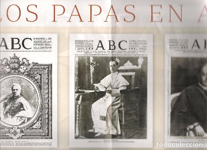 Coleccionismo de revistas y peri&oacute;dicos: LOS PAPAS EN ABC. POSTER: BIENVENIDO FRANCISCO. ABC(B/60)