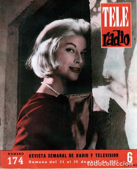 Sammeln von Zeitschriften und Zeitungen: Teleradio. Revista Tele Radio n. 174. 24/04/1961. Marianne Hold. Ver sumario.
