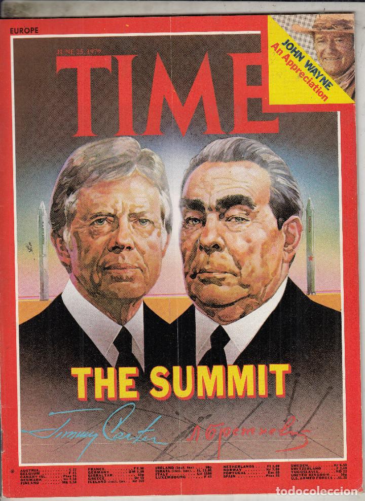 Collezionismo di Riviste e Giornali: REVISTA TIME 25 JUNIO A&Ntilde;O 1979. LA CUMBRE.