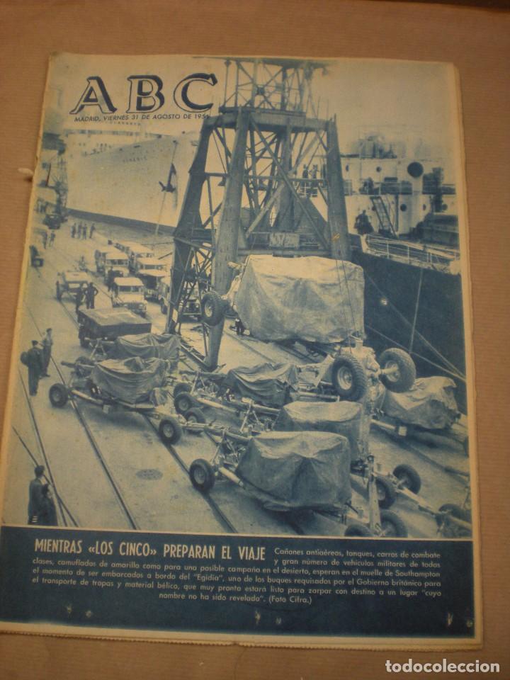 Coleccionismo de revistas y peri&oacute;dicos: ABC 31 Agosto 1956
