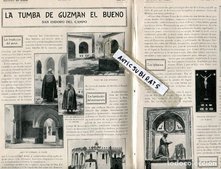 Coleccionismo de Revistas y Peri&oacute;dicos: REVSITA A&Ntilde;O 1913 TUMBA DE GUZMAN EL BUENO SAN ISIDORO DEL CAMPO LEON JACINTO BENAVENTE LA MALQUERIDA