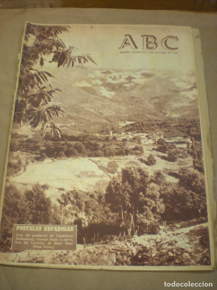 Coleccionismo de revistas y peri&oacute;dicos: ABC 03 Octubre 1954