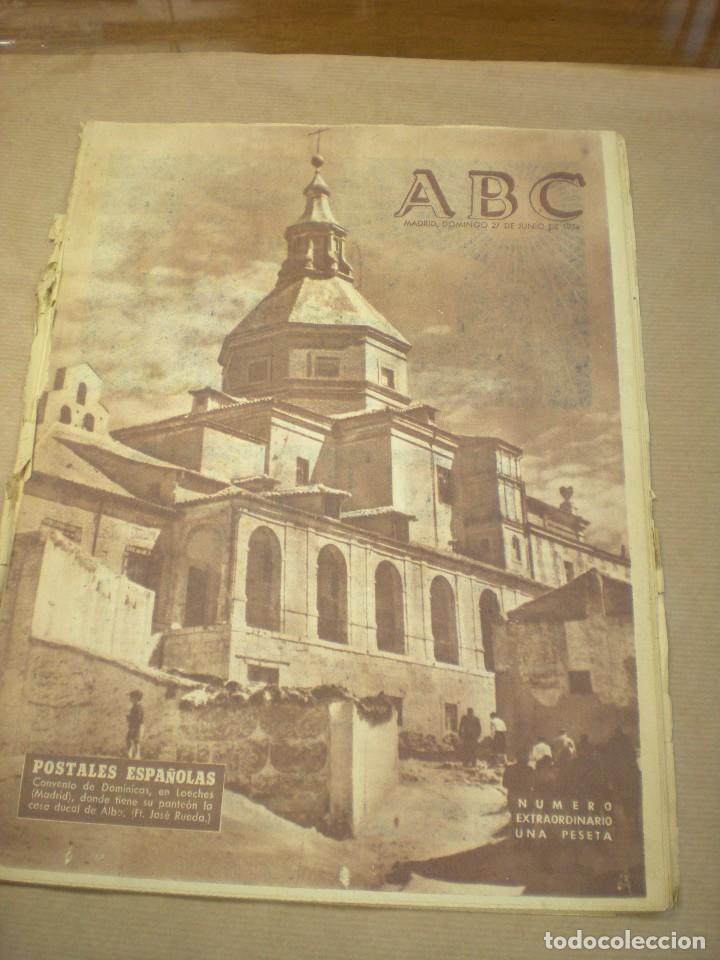 Coleccionismo de revistas y peri&oacute;dicos: ABC 27 Junio 1954