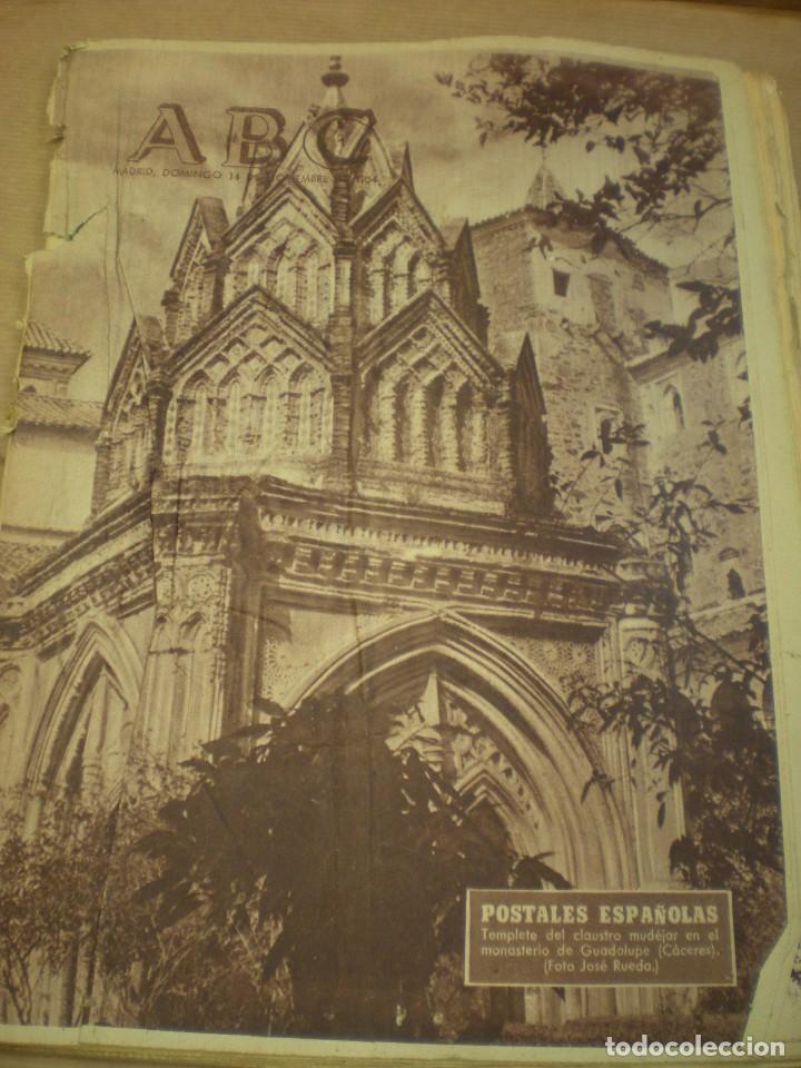 Coleccionismo de revistas y peri&oacute;dicos: ABC 14 Noviembre 1954